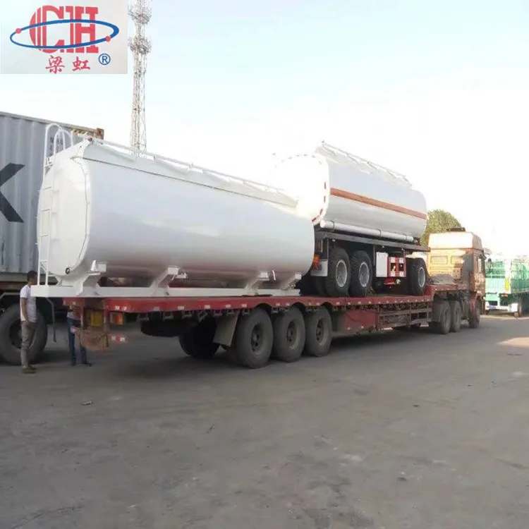 25 cbm 3 axle crude oil tanker draw bar semi trailer for africa