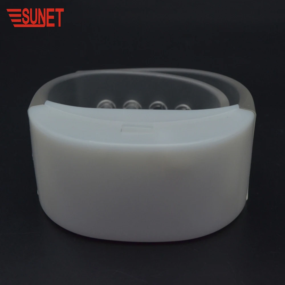 SJ-B209 New Products Custom Programmable Remote Controlled Led Wristband Flashing Led Bracelet Control DMX
