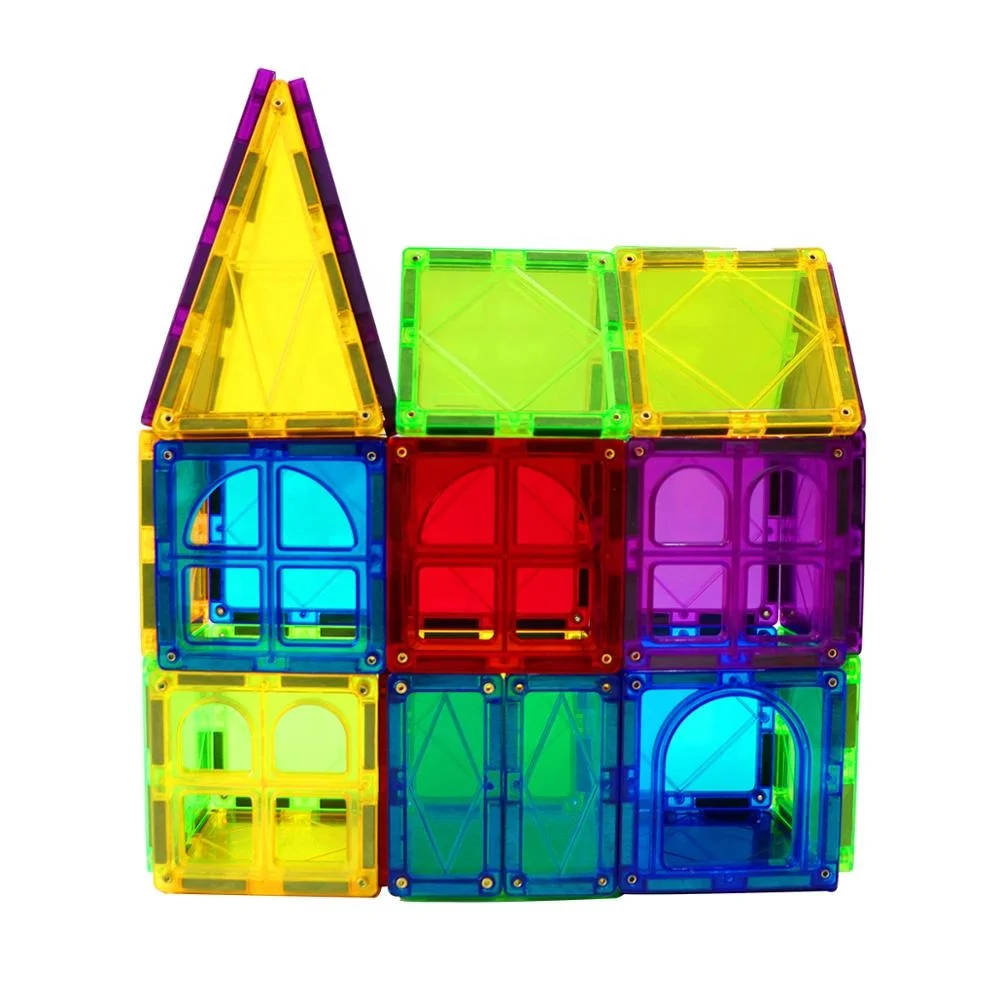 Factory Price Educational Toy 32 PCS ABS Strong Magnetic Building Tile For Kids