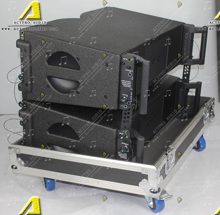 KR208 passive active line array system daul 8 inch line array speaker with amplifier professional audio sound China Actpro Audio