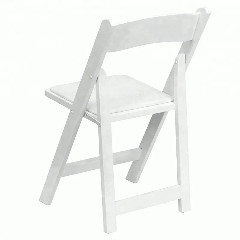 Awesome plastic white folding wimbledon wedding event chair