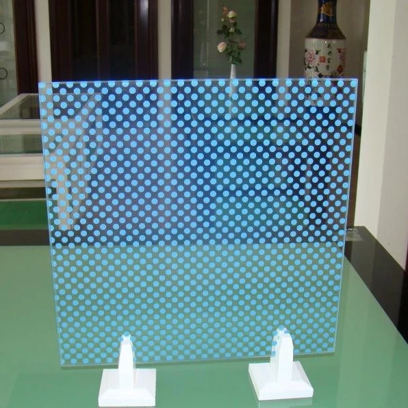 Enameled tempered glass