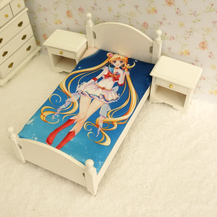 factory fashion fabric sheets sheet bed video games anime custom bed sheet Sailor Moon Tsukino Usagi