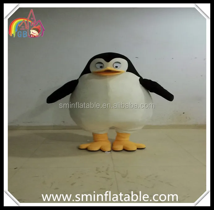 
Madagascar movie costume, penguin mascot costume, plush animal fancy dress costume for adult 