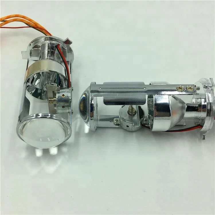Motorcycle Bi xenon Hid Kit H4 Flex Mini Projector Lens fast start 5500k