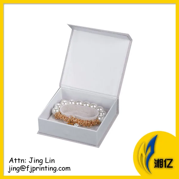 MOQ 500 custom logo printing magnet close high end coated ring bracelet necklas jewelry packaging paper box