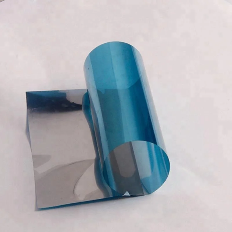 High quality PET material blue sexy glass decorative film for windows