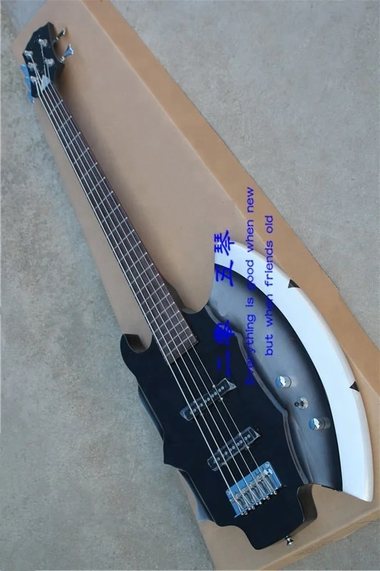Weifang Rebon 5 string axe electric bass guitar