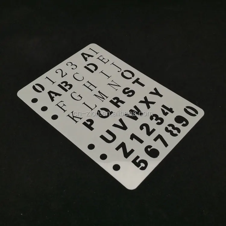 Children Mylar DIY Plastic Numbers Letters Drawing Stencils/template for Scrapbook