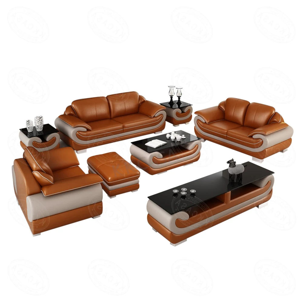 Beautiful Purple Commercial High Quality  Korean Vintage Cow Inflatable Cheers  Deep Oriental Leather Sofa