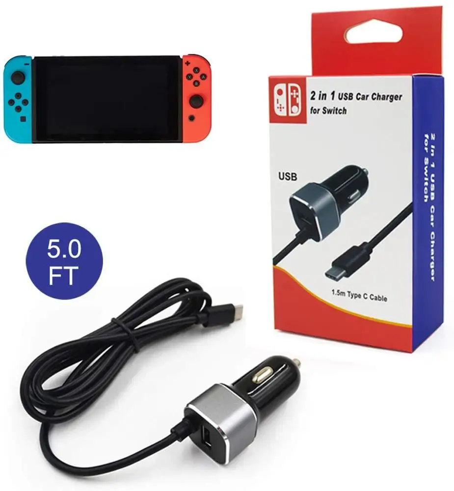 
High Speed Car Charger for Nintendo Switch 