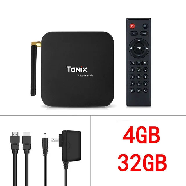 Android 9.0 Tanix TX6 Allwinner H6 4GB RAM 64GB ROM 32G 4K 2.4G/5GHz Dual WiFi BT Media Player Smart TV Box