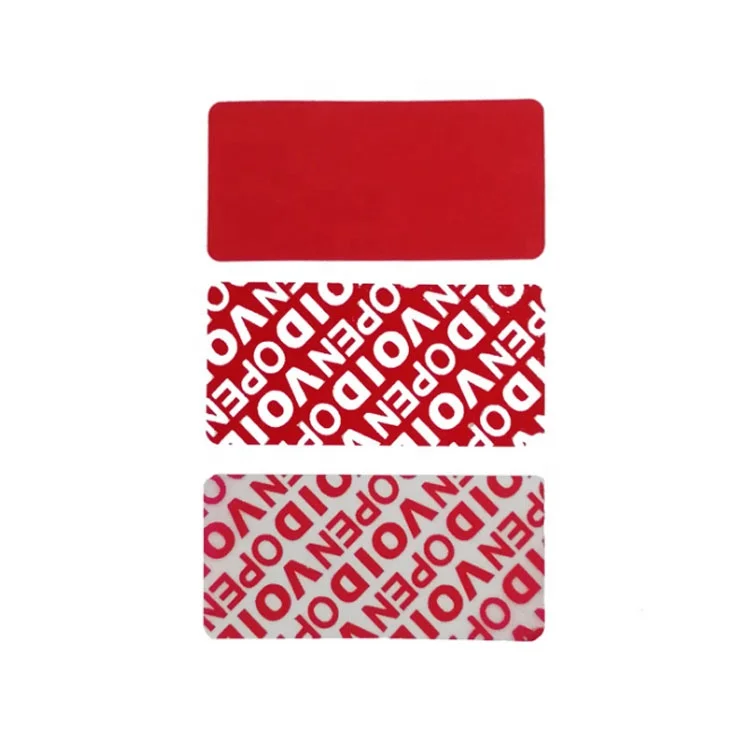 
Custom Seal Packaging Security Labels Full Transfer or No Transfer Void Stickers High Quality Tamper Proof Labels 