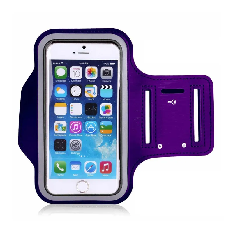 Universal Big Size Black Smart And Phones Running Sport Armband Arm Band Case