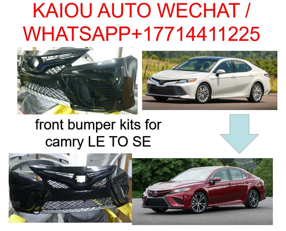 kaiou auto  FRONT BUMPER ASSY BUMPER body KITS  for toyota camry 2018 2019  usa AMERICAN TYPE