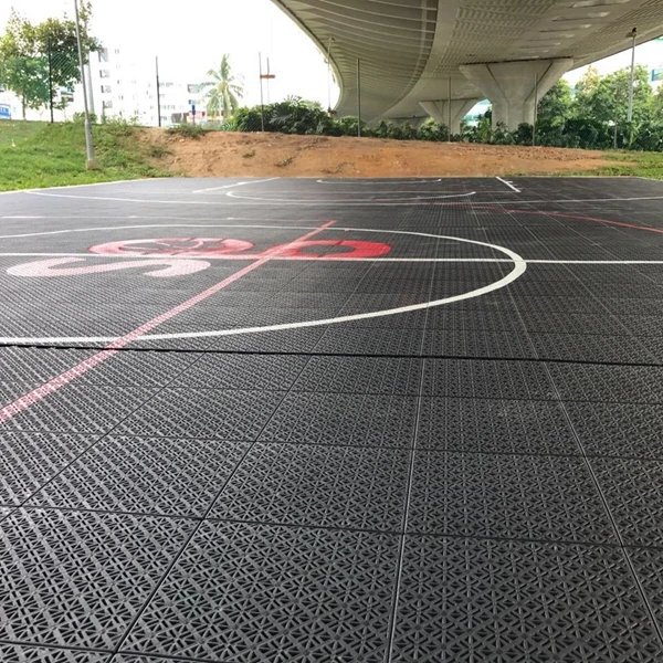 PP click outdoor basketball sports floor/modular Tiles