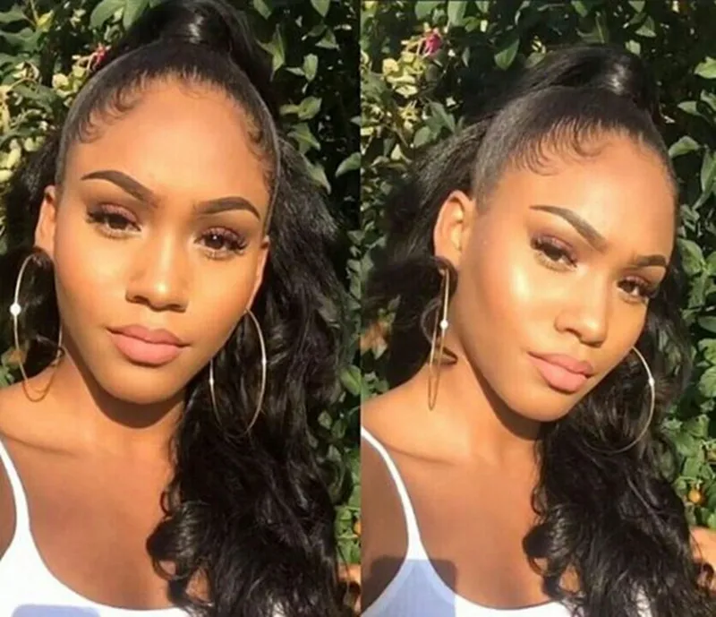 Top quality 100% remy wholesale human hair drawstring ponytail for black women afro kinky ponytail curly