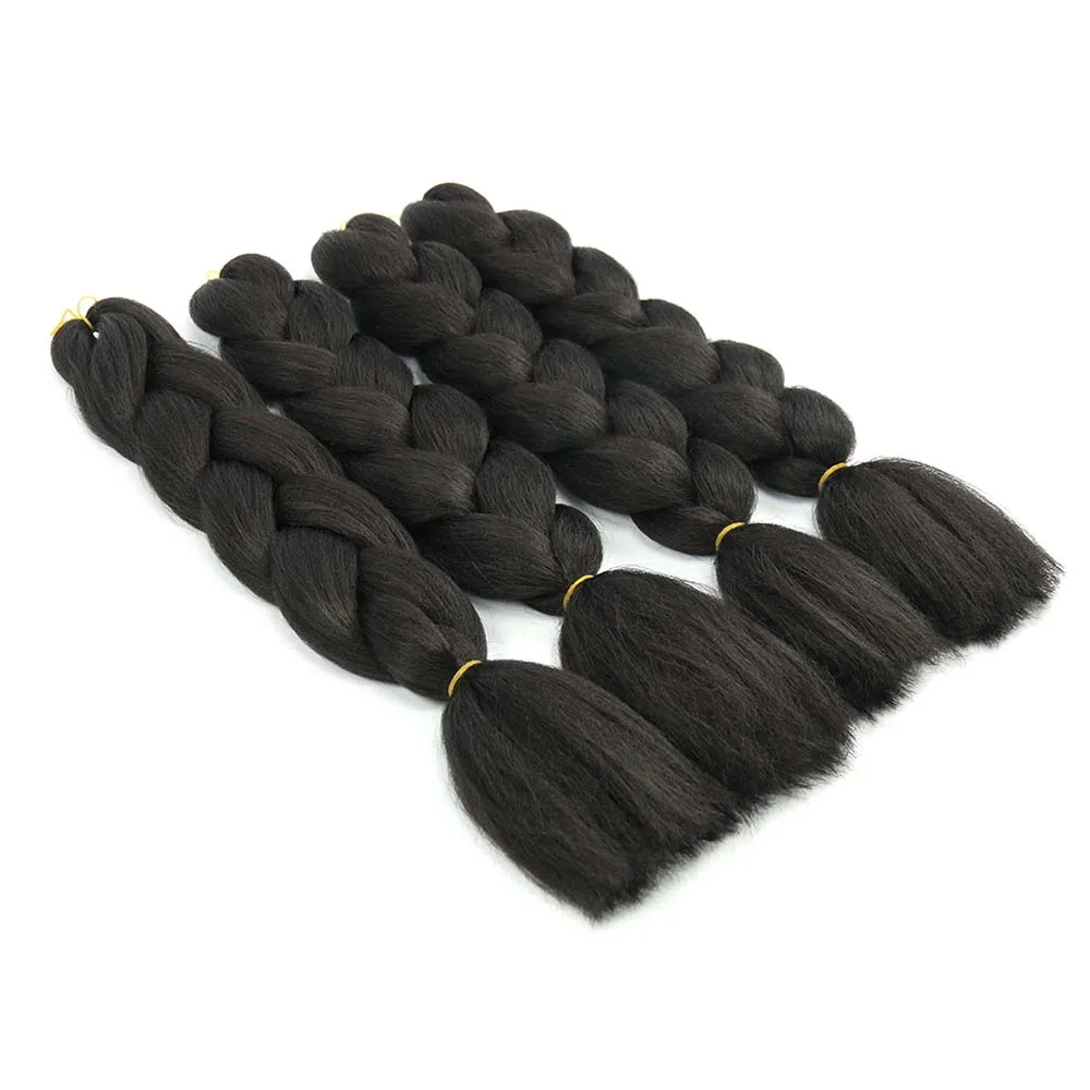 24'Long Strands Ombre Jumbo Synthetic Braiding Hair Crochet Blonde Hair Extensions