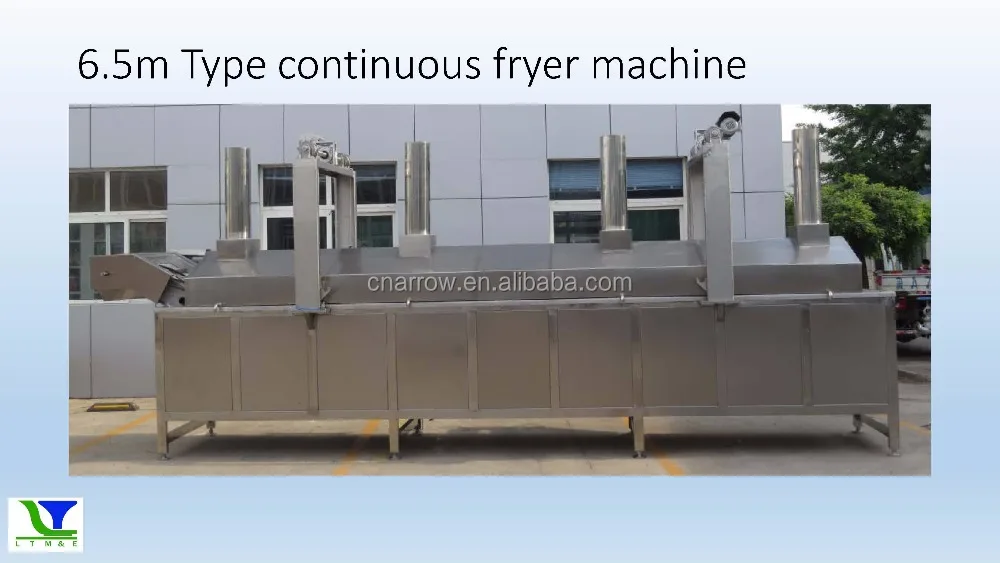 100-400kg/h Pellet fryer machine/deep fryer