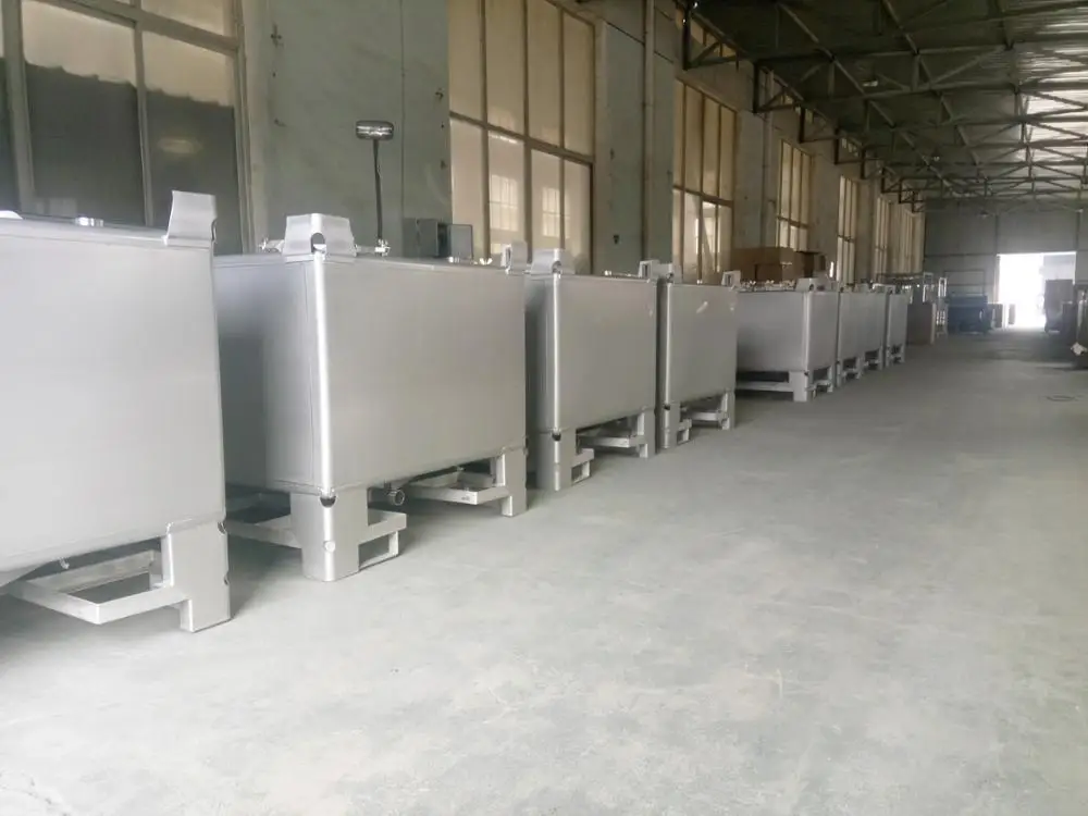 1000L UN packaging symbol stainless steel 304 IBC liquid  tank for Dangerous Cargo
