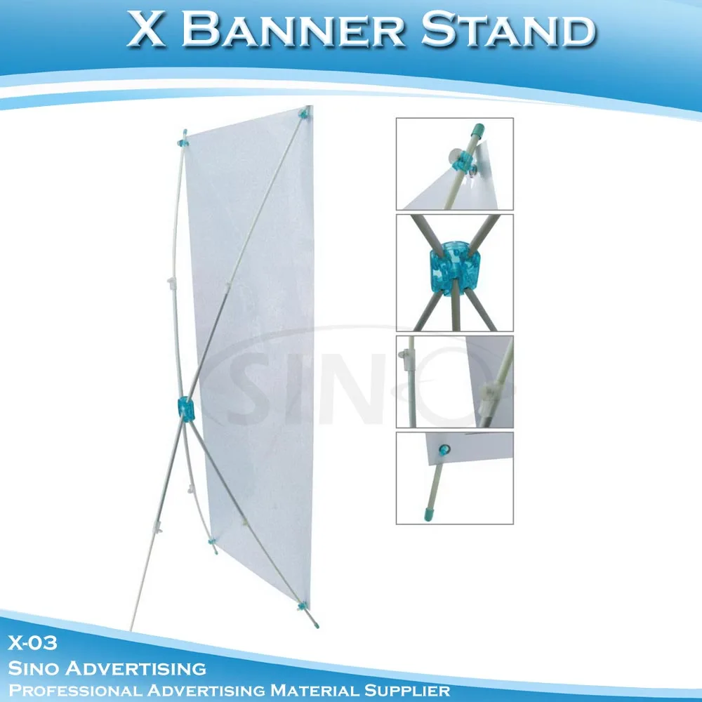 высокое качество регулируемые x-03 x стойка знамени размер 60x160cm- 80x180cm