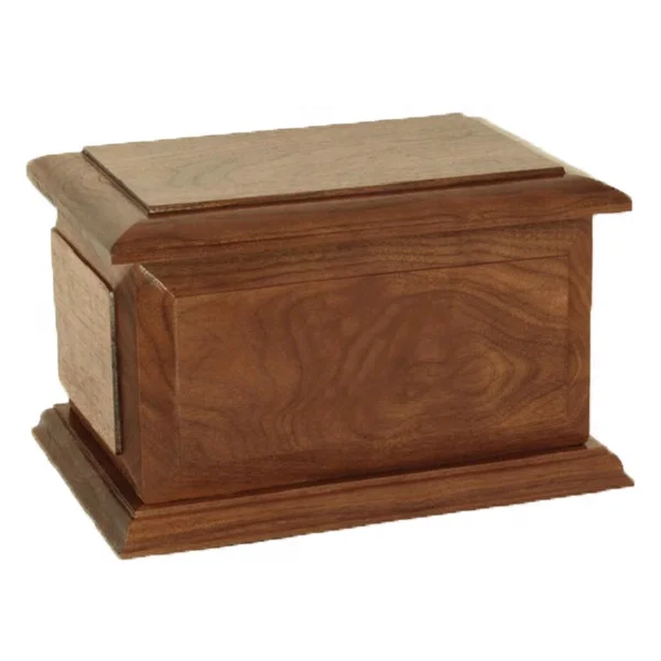 American style pet cremation urns factory customize wood urns
