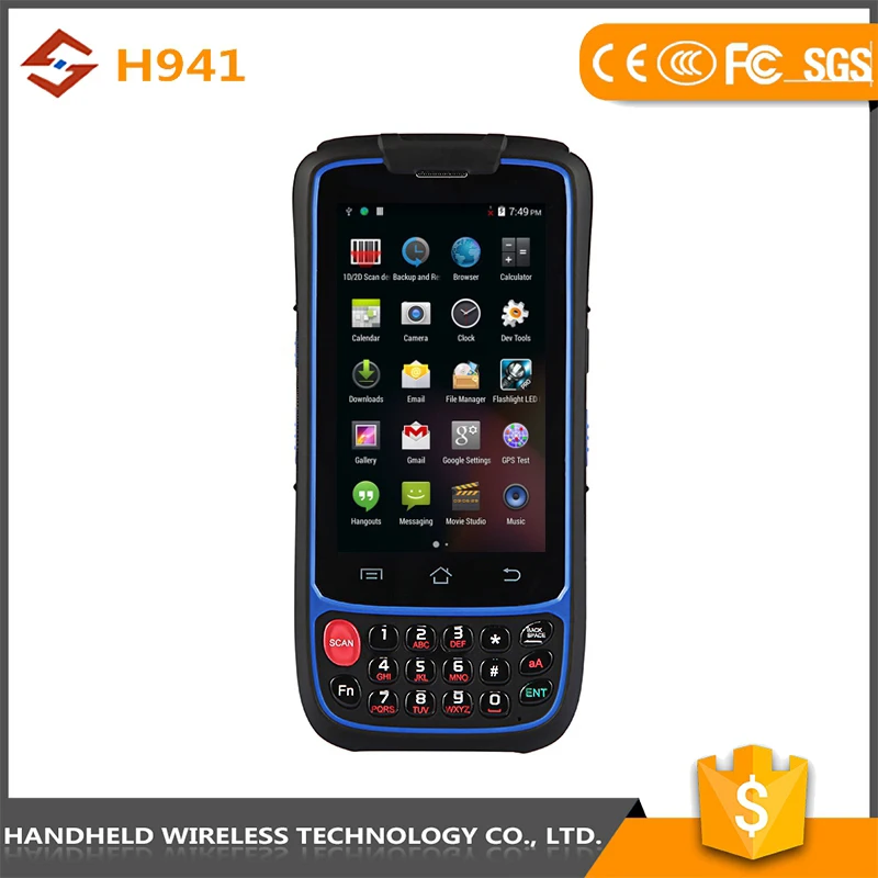 Отличное качество Android 4.4.2 Пульт H941 прочный IP 65 прочный телефон промышленных кпк
