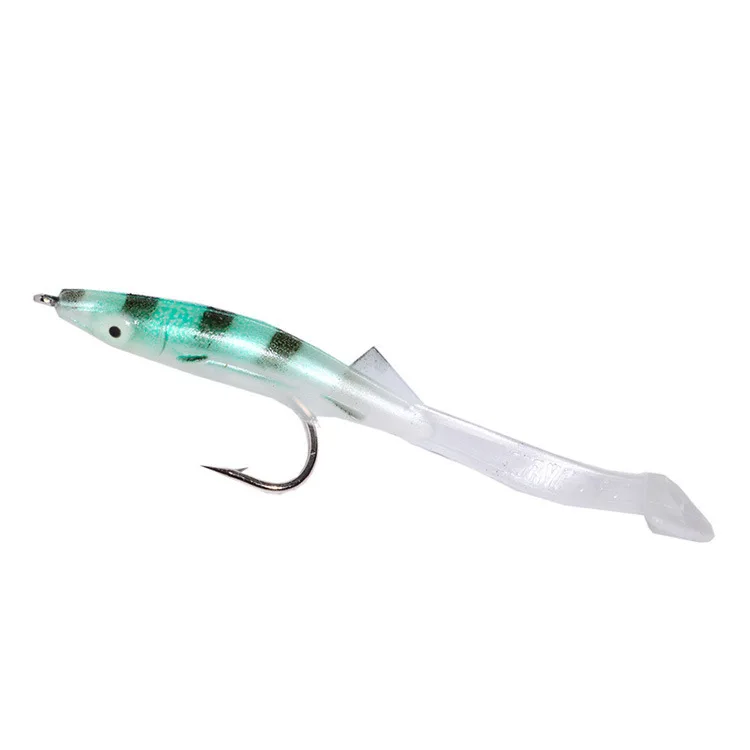 6pcs/pack 85mm 2.3g Soft EEL Fishing Lure Quality Soft Bait Paddle Sand Lure Eel Bait