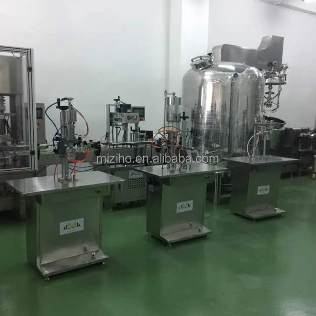 Стандарт CE полуавтоматический аэрозоль для наполнения и запечатывания и надувное линии