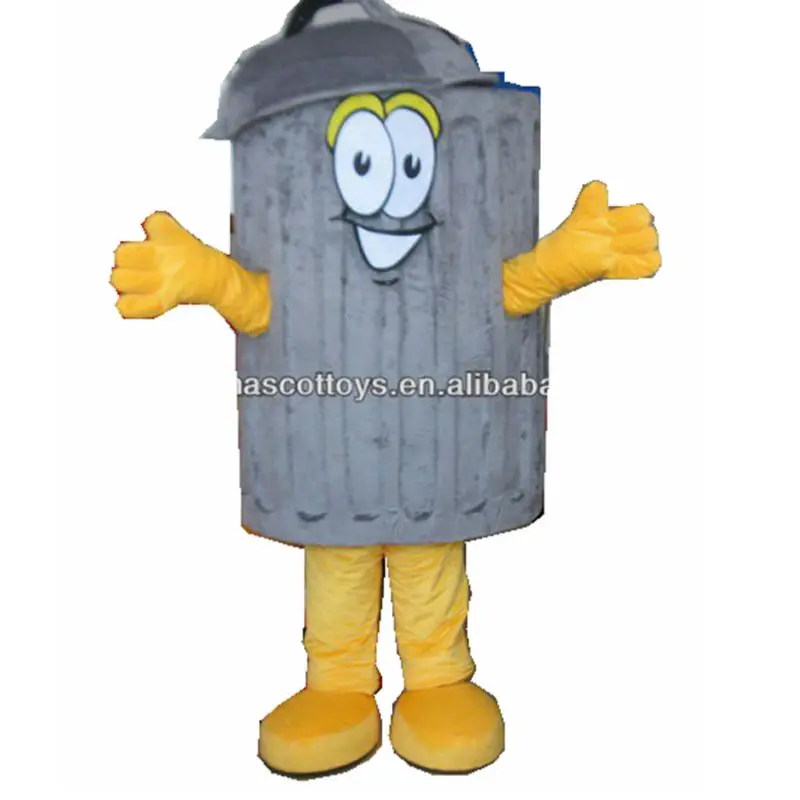 plush adult trash can mascot costume for sale