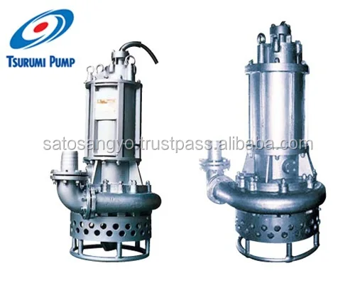 
High-security and High quality sand suction pumps Tsurumi Pump with world standards JIS , ASME , ISO made in Japan 