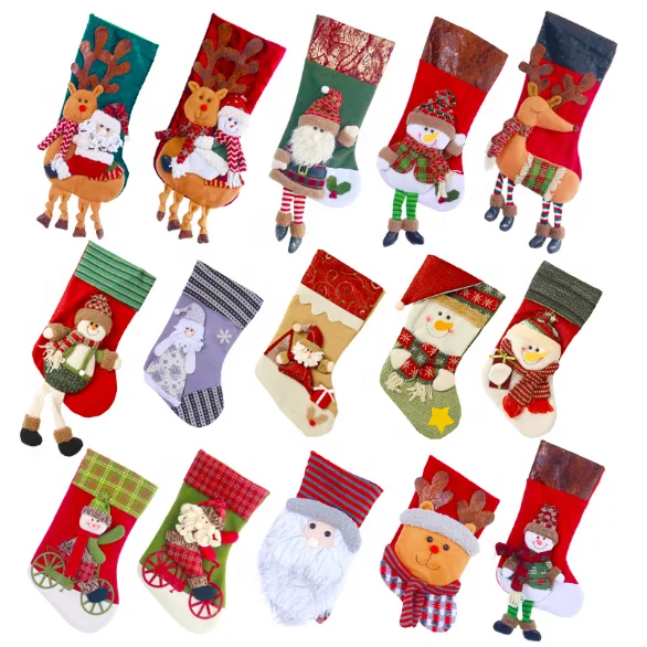 Снеговик олень кулон Рождественская елка рождественский подарок Санта Клаус Рождественское украшение носки детский подарок