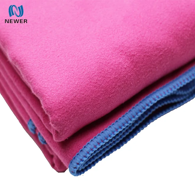 
Wholesale oem spain japan malaysia german large thick custom double face suede microfiber towel fot beach travel sports 