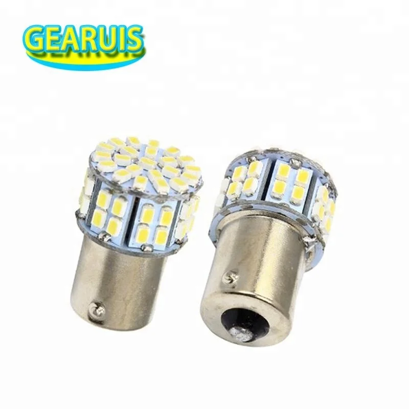 Автомобильный светодиод S25 P21/5W 1157 BAY15D BAU15S ba15s 50SMD 1206 LED 50SMD светодиод для поворотников/фонарей заднего хода Белый Красный DC 12V