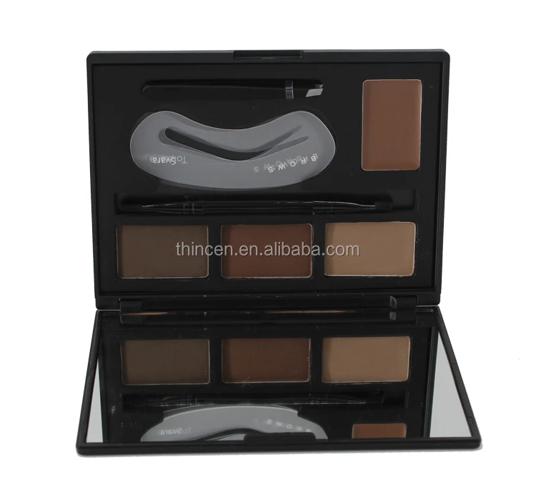 High quality cosmetics 4 color eyebrow powder palette eyebrow makeup powder kit private label