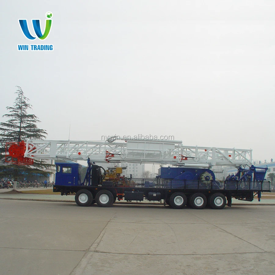 
RG API Standard Oil Field Oil and Gas Well Bore Hole Truck Mounted Mobile 550hp ZJ10 Drilling and Workover rig 
