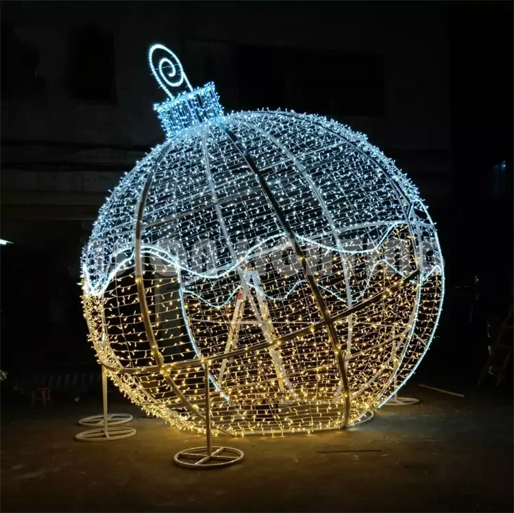 large christmas decoration Lighting Ball IP65 Rated LED Giant Walk through ornament Baubles Decorative Lighting for Landscape