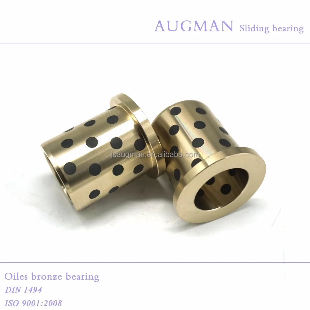 China manufacturer sliding bushing, brass bush with graphite