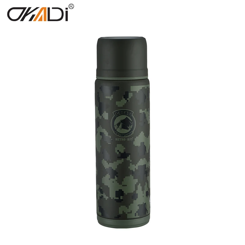 Outdoor Sports Vacuum Stainless Seel Insulated Outdoor Travel Water Bottle Thermos Flask 1 Liter Thermos
