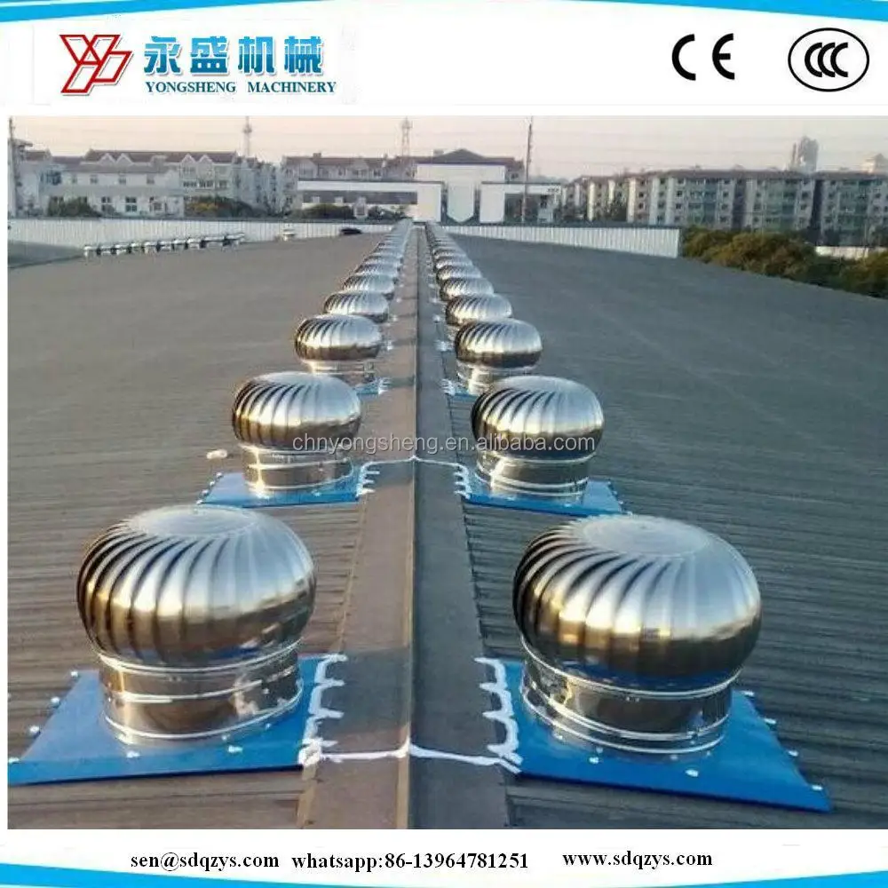 Anti-corrosion stainless steel turbine ventilation fan for flue vent for Korea market