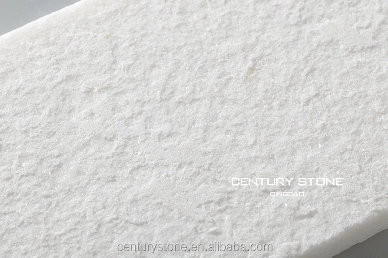 
Bianco Diamante White Marble Flamed Tiles For Bathroom 