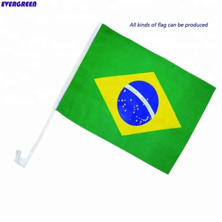 
Cheap Custom Made Small Size Panama Brazil Hand Held Waving Flags 