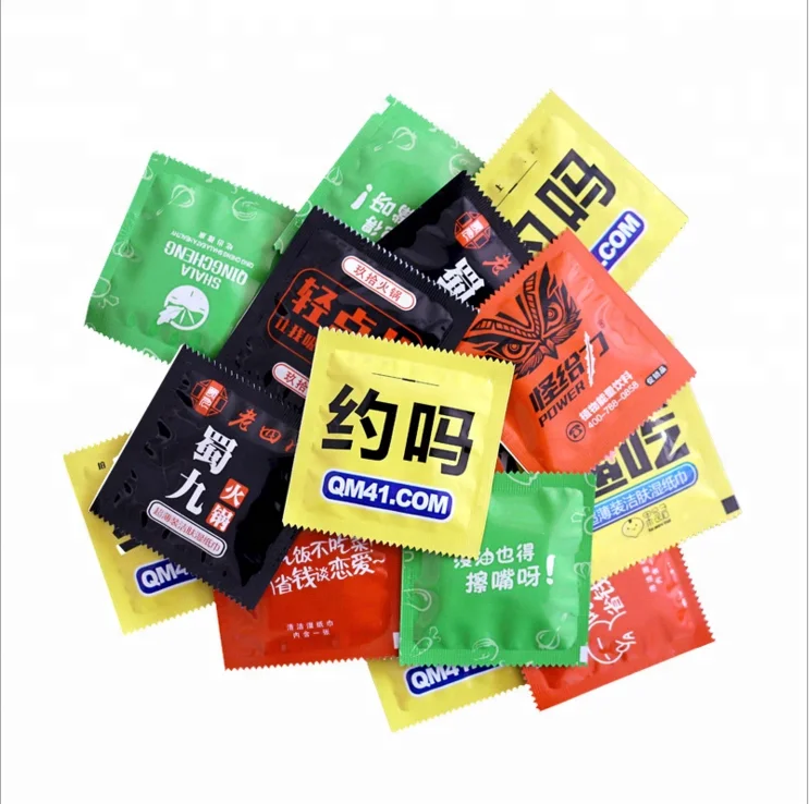 kfc restaurant single creative cheap wet wipes