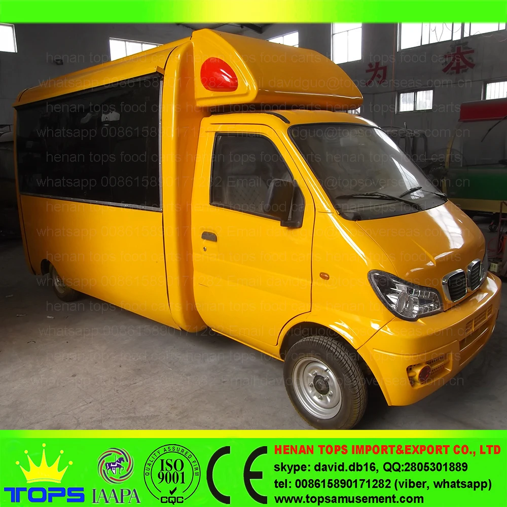 CYC-06 New 4-Wheels Truck Hornet Yellow, food van food vending cart food truck