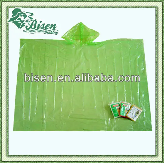 Best Seller LOGO Printed Promotional Disposable Raincoat,Rain Poncho