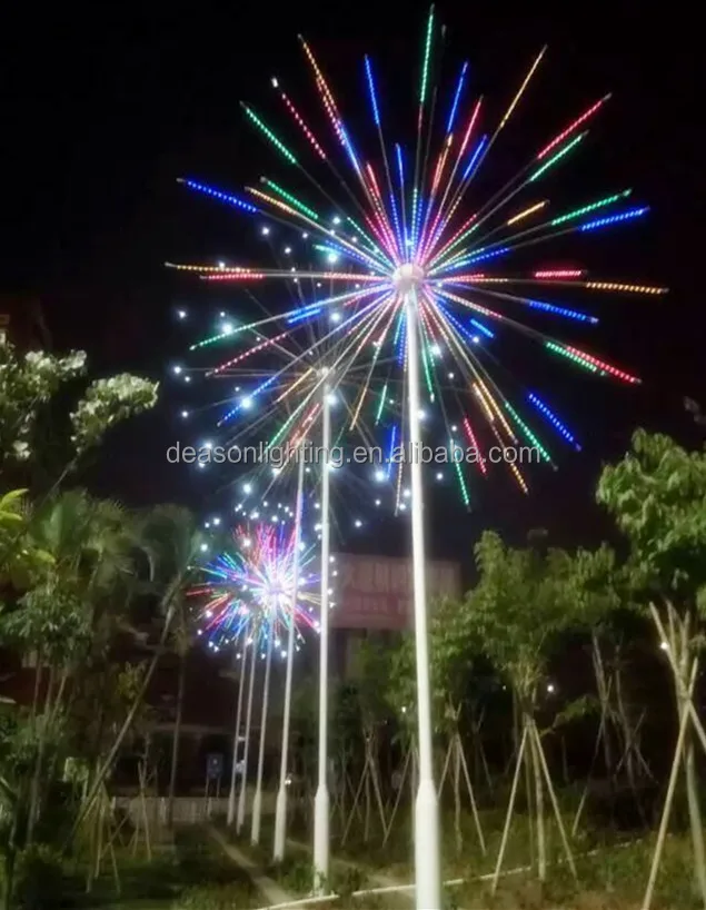 China wholesale led christmas fireworks light wedding stage decoration led tree light