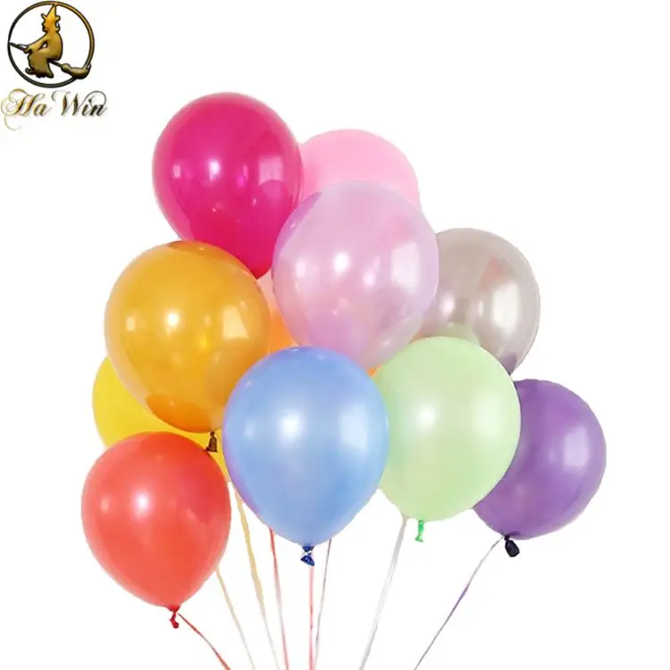 New product china wholesale balloons 10 inch decorative items for parties and weddings latex colourful flying balloon
