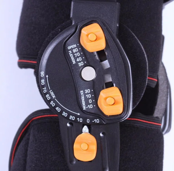 Hinged Knee Support Brace Adjustable Injury Stabilization After ACL, PCL, MCL or LCL Operation Post Operative Knee Support