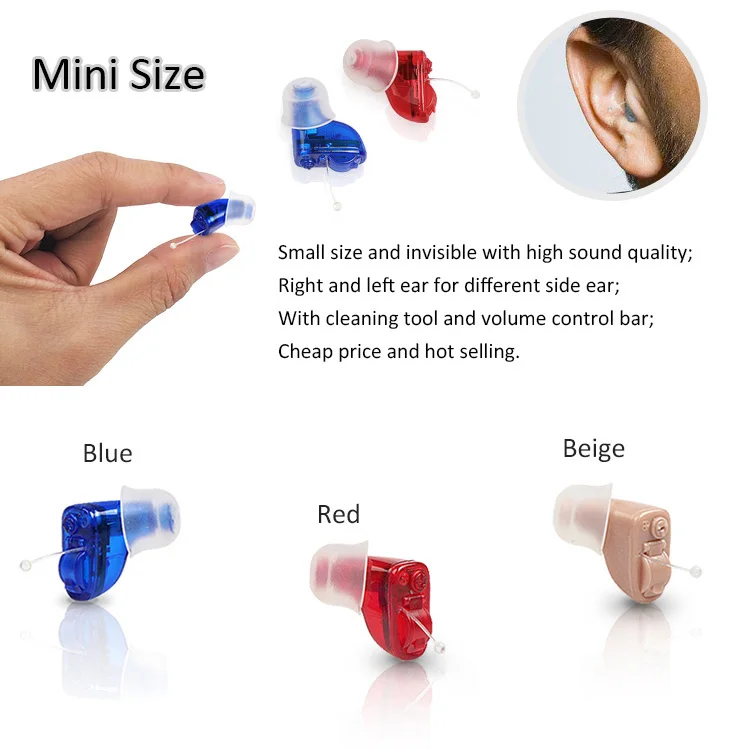 
Jinghao 2019 ITE Ear Amplifier Earphone Earbud Mini Hearing Aids CIC 