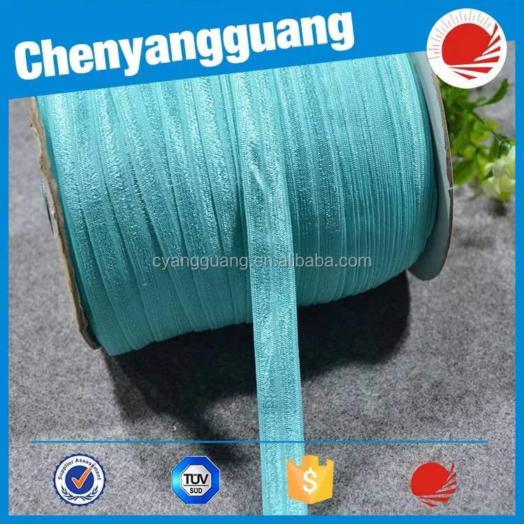 Fold over elastic tape/lycra binding tape nylon and spandex for garment or bags